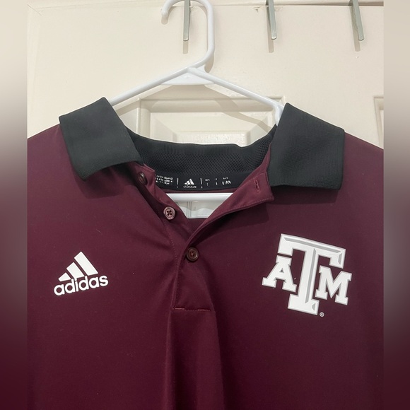 Adidas Texas A&M short-sleeve polo, size large - Picture 2 of 6